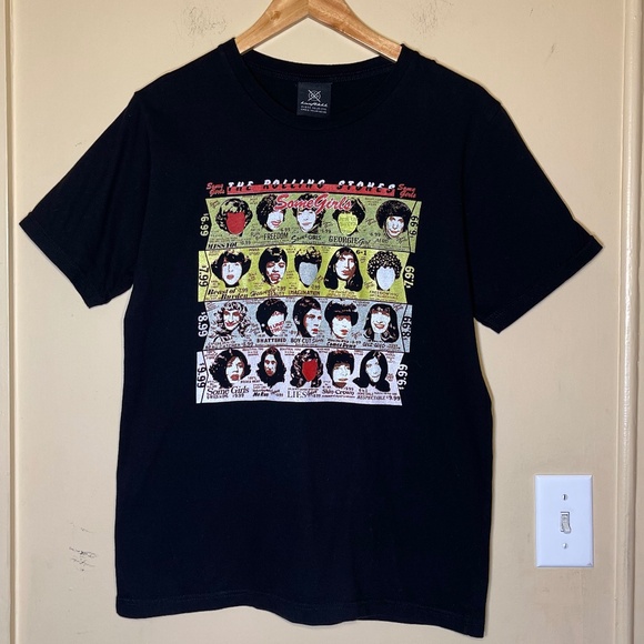 black Rolling Stones "Some Girls" album art t-shirt - Picture 1 of 6